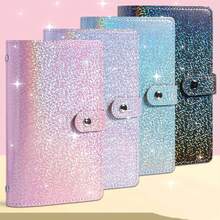 1pc A6 Colorful Money Organizer, Made Of Premium PU Leather, Built-In 50 Inner Pages, Can Hold 100 Banknotes, Waterproof And Stain-Resistant, Vibrant Color, Snap Button Design, Can Store Cash, Photos, Stamps And Bank Cards,Back To School - Multicolor - View 2