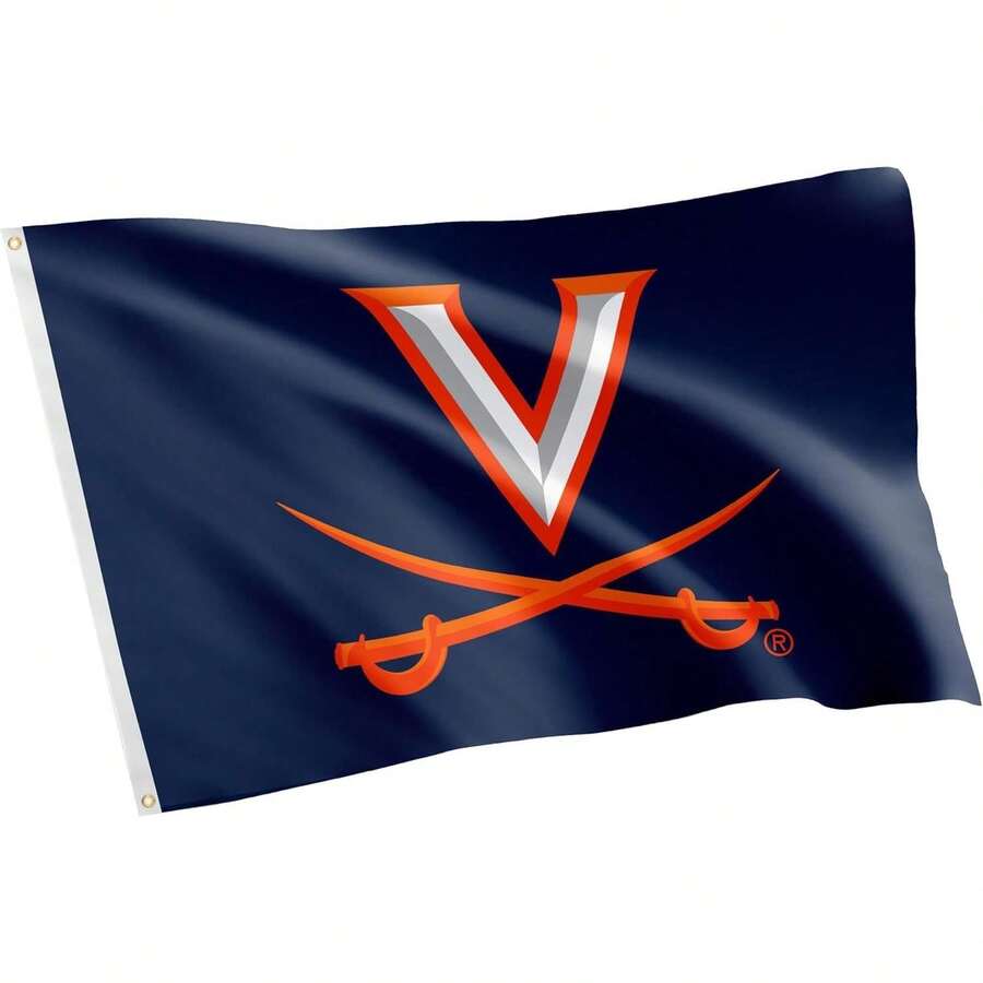 Desert Cactus University Of Virginia UV Flag - 3 X 5 Feet Cavaliers Banner, IndoorOutdoor Durable Fabric, 100% Polyester Design (Style 1) - A - Xem 1