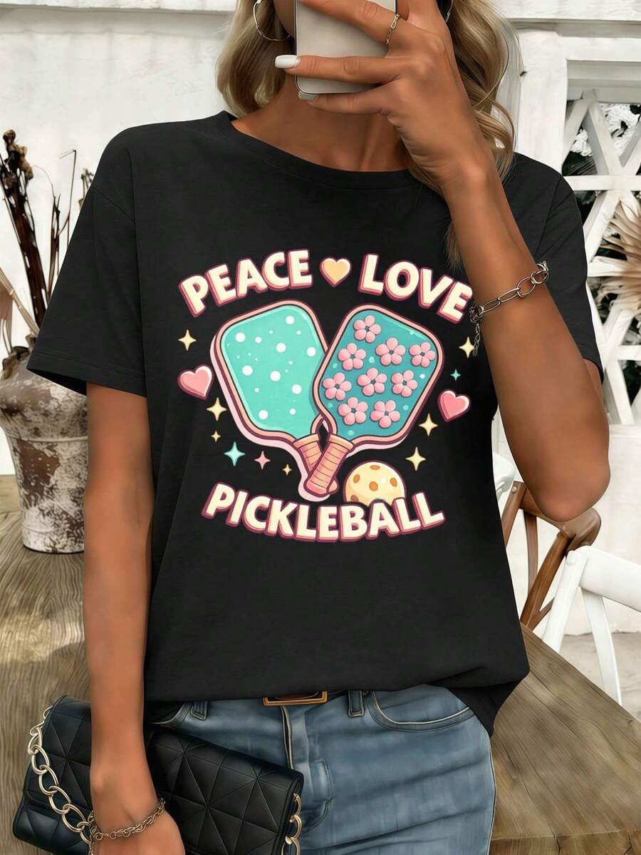 Women T-Shirts - Black - View 1