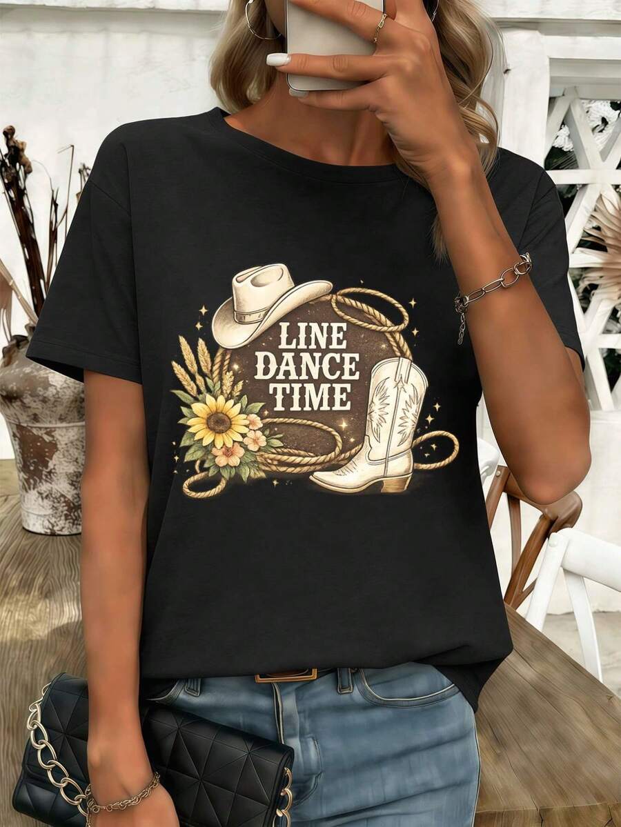 Women T-Shirts - Black - View 1