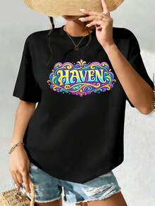 Women T-Shirts - Black - View 2