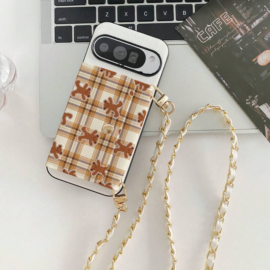 1件装优雅心形波点印花卡包斜挎钱包手机壳，兼容谷歌Pixel 10/9 Pro XL/8/7/6/9a/8a；镜面PU皮革卡槽钱包手机壳，兼容三星Galaxy S26/S25 Edge/S24/S23/S22/S21/S20 FE/Note 20 Ultra/A17/A16/A15/A07/A52/A53/A54/A25 5G；多功能保护套，适用于小米Note 15 Pro/14/13 4G/Poco C75。 - 小熊15 - 查看 1