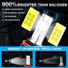 TOAUTO 2 bóng đèn LED H11 9005 HB3 9006 HB4 cho đèn pha, đèn sương mù, đèn siêu sáng công suất cao màu trắng - A - Xem 5