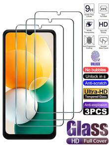 3片装超高清钢化玻璃膜手机屏幕保护膜，兼容三星Galaxy S26 S25 Ultra S24 S23 FE A57 A56 A55 A35 A36 A37 A26 A27 A17 A16 A15 A14 A13 A07 A06 A05 A04 4G 5G，9H防爆、防刮、无气泡、光滑防油，自动吸附保护膜，支持指纹识别。[国际版，非本地版] - 無色 - 查看 34