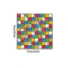Snakes And Ladders Game Mat, Colorful Bohemian Style Polyester Material Game Pad, Washable Tablecloth, Suitable For Family Game Nights, Parties, Home Decor, Reusable, Multiple Sizes Available - AKUAN - View 12