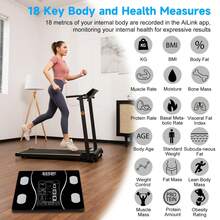 Smart Body Scale, Electronic Body Composition Monitor With 18 Analysis Functions, Measures Weight And Body Fat, High-Precision Digital Scale, Load Capacity Up To 400 Lbs, Convenient Home Design, Easy-To-Use Daily Health Monitoring And Fitness Tracking - Báscula Corporate Recargable Por USB - View 5