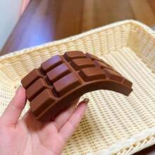 1pc Slow Rising Chocolate Scented Squishy Toy - Realistic Chocolate Bar Stress Relief Toy, Suitable For Adults, TPR Material, Chocolate Collectible, Birthday Party Small Gift And Surprise Gift, Stress Relief Toy, Party Favor Bag Filler, Taba Squishy Toy, Travel Toy - Multicolor - View 11