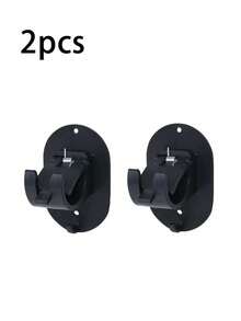 4pcs Self-Adhesive Curtain Rod Brackets, Adjustable Curtain Rod Hooks Without Nails, Suitable For Bathroom, Kitchen, Hotel - Multicolor - View 10