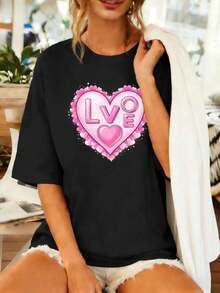 Women T-Shirts - Black - View 1