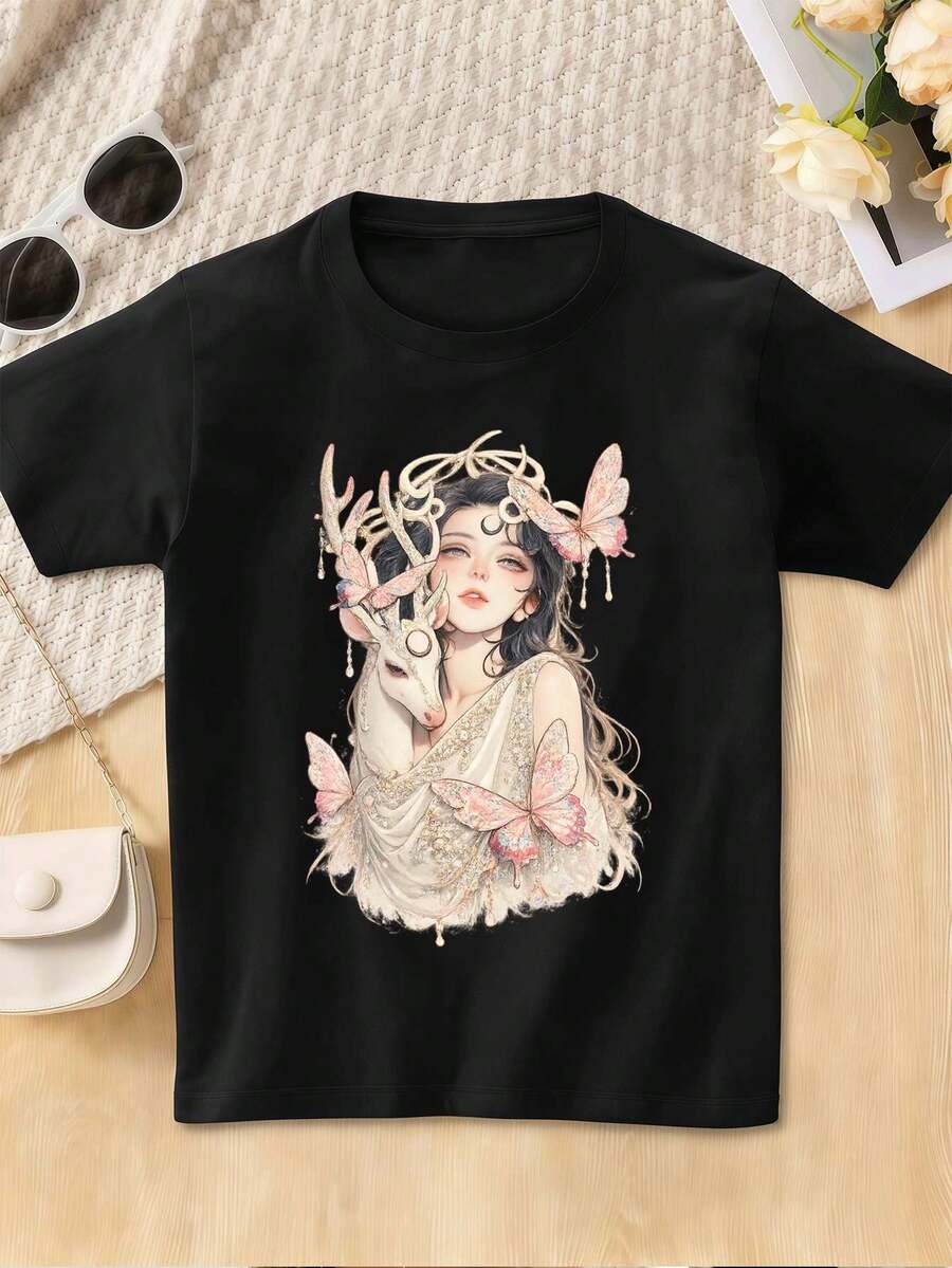 Women T-Shirts - Black - View 1