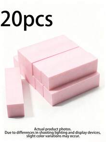 Bộ 20 miếng mài móng tay, độ nhám trung bình/mịn 100/180, thích hợp cho móng acrylic, sơn gel, bộ dụng cụ mài móng tay và móng chân chuyên nghiệp 3 trong 1. - Nhiều màu - Xem 13