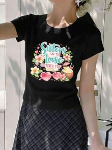 Women T-Shirts - Black - View 2