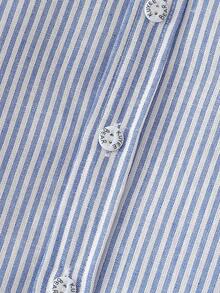 Boys' Striped Long Sleeve Collared Shirt, Autumn - Multicolor - View 5