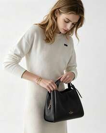 Kate Spade KS KNOTT Women's Bucket Handbag, Large Capacity Tote Bag - Black - View 6