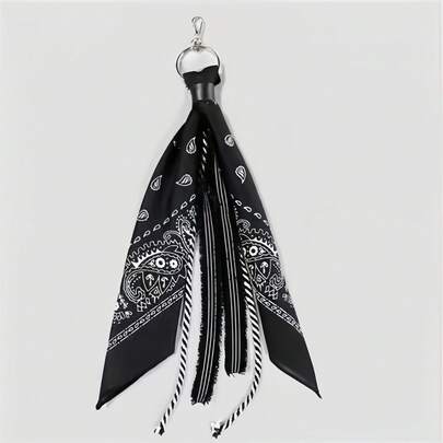 1 chiếc khăn bandana vuông phong cách Hip-Hop họa tiết Paisley, khăn quàng cổ đường phố dành cho nam và nữ, dây đeo quần, phụ kiện trang trí quần.