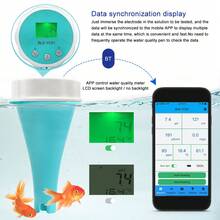 6-In-1 Smart Bluetooth Water Quality Tester - Accurately Measures PH, TDS, EC, ORP, CL And Temperature, Supports App Online Monitoring, Portable Digital Monitor (Requires AAA Batteries, Not Included), Suitable For Swimming Pools, Spas And Water Safety - A - View 6