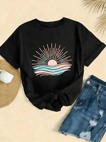 Women T-Shirts - Black - View 2