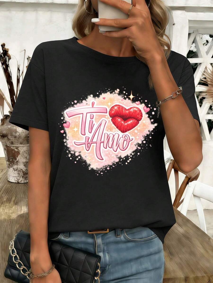 Women T-Shirts - Black - View 1