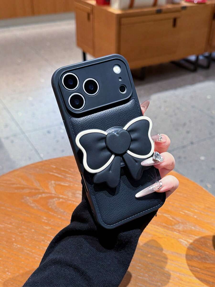 1 pieza Funda de teléfono de silicona con textura de cuero negro apta para iPhone 17, 17 Pro, 17 Air, 17 Pro Max, 11, 11 Pro, 11 Pro Max, 12, 12 Pro, 12 Pro Max, 13, 13 Pro, 13 Pro Max, 14, 14 Pro, 14 Plus, 14 Pro Max, 15, 15 Pro, 15 Plus, 16, 16 Pro, 16 Pro Max, 16 Plus - Negro - Ver 1