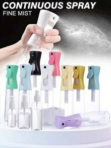 1個高壓噴霧瓶、分裝瓶、裝飾噴霧瓶、花卉設計、戶外園藝噴霧瓶、灌溉分裝瓶、多功能分裝瓶、100ml/200ml/300ml乳液容器噴霧瓶，適用於頭髮和臉部噴灑，可重複填充，返校、大學宿舍必需品、婚禮季節 - 款式-A - 查看 6