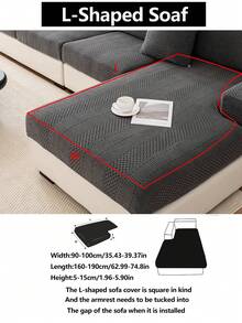 1 tấm bọc ghế sofa co giãn, chống trượt, phủ toàn bộ bề mặt, bọc đệm sofa đa năng dùng được cả bốn mùa, vải dày dặn, có thể giặt máy, chống bụi, thân thiện với thú cưng, phù hợp cho phòng ngủ, văn phòng, phòng khách, sofa hình chữ L và sofa 1/2/3/4 chỗ ngồi. - Màu xám đen - Xem 14