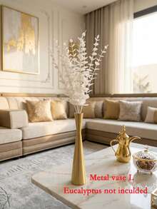 Elegant Metal Vase, Small Vase, Gold Vase, Metal Made - No Worry About Falling, Pointed Bottom Vase Suitable For Wedding Table Center Decor, Candlelight Dinner Table Decor, Home Decor, Room Decor, Best Friend Gift, Women Gift, Winter Gift - Luxury Model - View 16