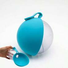 Garrafa de água portátil 2 em 1 para cães com tigela integrada, à prova de vazamentos, feita de plástico leve, ideal para passeios, trilhas e viagens. Bolsa de água compacta para animais de estimação, sistema de hidratação para atividades ao ar livre projetado para o seu amado cão. - Multicolorido - Ver 2