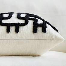 1 buah Sarung Bantal Hias Geometris Chenille Bohemian, Sarung Bantal Dekoratif Sempurna untuk Tempat Tidur, Sofa, Bangku Luar Ruangan di Rumah, Isian Bantal Tidak Termasuk - cokelat - View 11