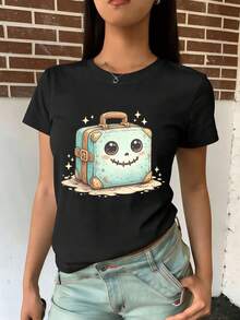 Women T-Shirts - Black - View 2