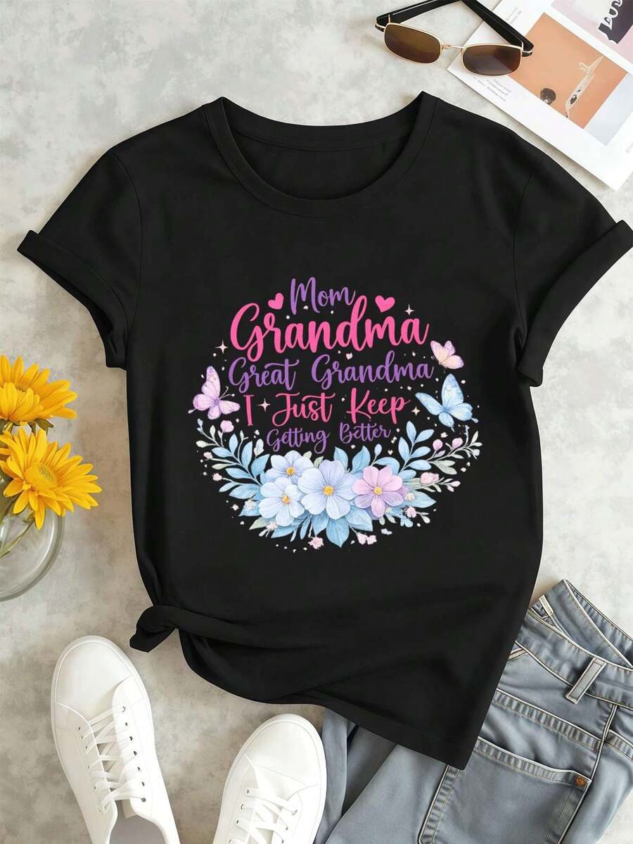 Women T-Shirts - Black - View 1