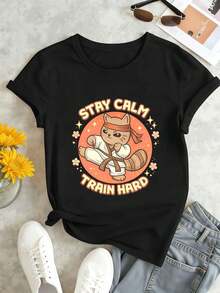 Women T-Shirts - Black - View 1
