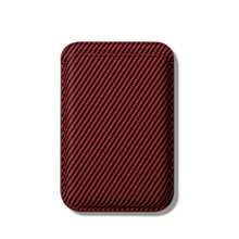 Funda con soporte magnético para tarjetas de fibra de carbono, compatible con Apple 15 Pro Max, 12/13/14/15 Magsafe, ligera, resistente al desgaste, impermeable, antirrobo, a prueba de golpes, con múltiples ranuras para tarjeta de identificación/metro/banco/tarjeta de visita - Multicolor - Ver 12