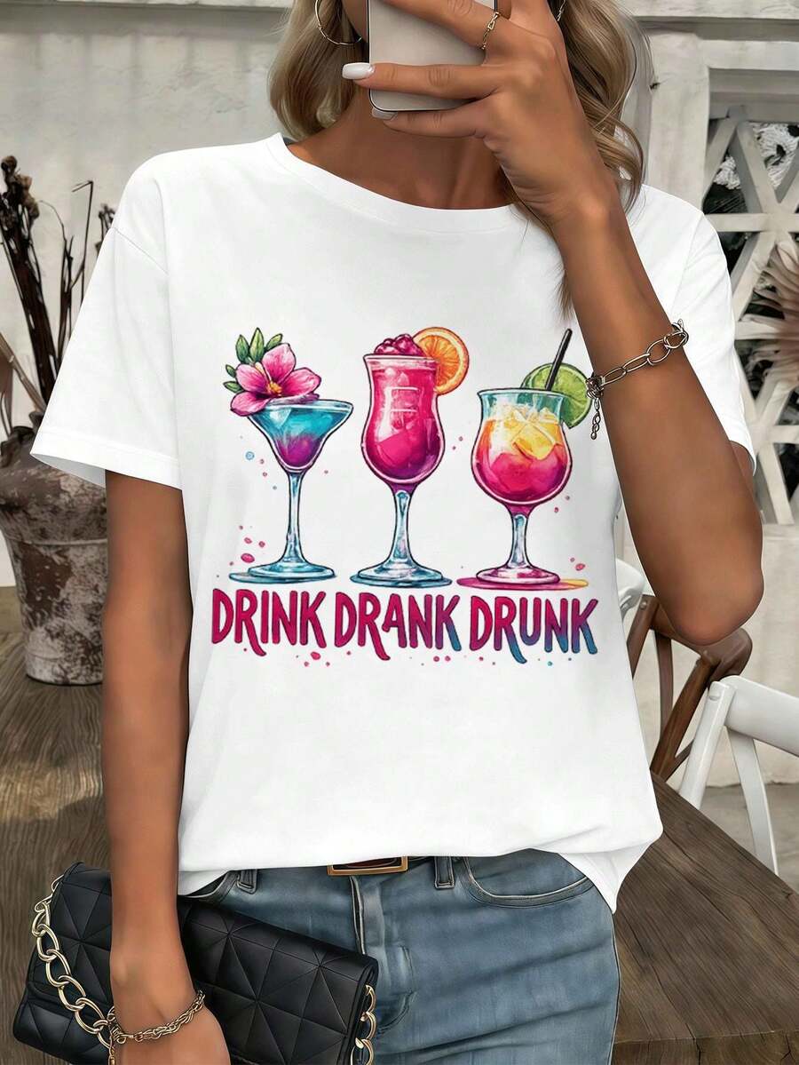 Dam-T-shirts - Vitt - Visa 1