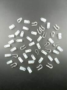 50pcs (R6.4/R8.4/R10.4/R16/R19) Cable/Vine/Pipe/Holiday Decor Management & Organization Clips, Wire Organizer Fasteners - 10.4R (50 Pieces) - View 7