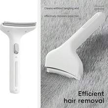 1 chiếc lược chải lông thú cưng, dụng cụ nhẹ nhàng loại bỏ lông rụng cho mèo và chó lông dài, dùng tại nhà. - Nhiều màu - Xem 1