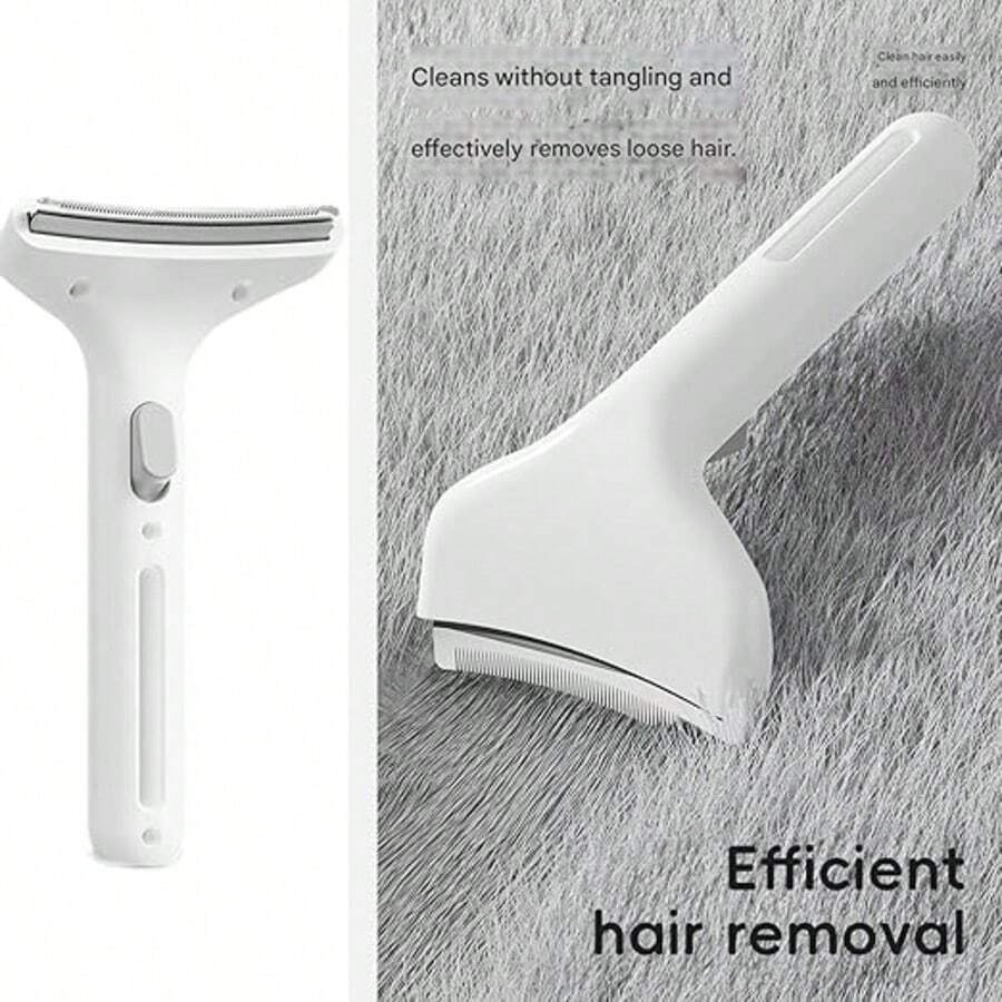 1 chiếc lược chải lông thú cưng, dụng cụ nhẹ nhàng loại bỏ lông rụng cho mèo và chó lông dài, dùng tại nhà. - Nhiều màu - Xem 1