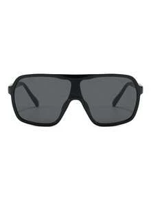 1 Pair Men's Large Frame Rimless Glasses, Suitable For Cycling, Beach, Music Festival, Fishing - Glossy Black/Grey - View 3