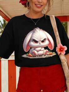 Women T-Shirts - Black - View 1