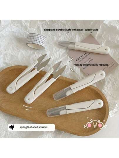 Scissors With Protective Cover - Stainless Steel Handmade And DIY Mini Sewing Scissors, Multifunctional Fabric And Thread Trimming Tool, Essential For Tailoring