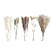 58Pcs Pampas Grass For Floor Vase,17" Natural Fluffy Dried Pampas Grass Stems,Boho Pampas For Wedding, Home Decor - B-58 PCS - View 4
