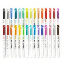 48/24/36/12/60pcs Set New Solid Glitter Pens, Soft Bristle Tip, Non-Fading Pearlescent Glitter Pens, Multicolor Fluorescent Pens, Suitable For Drawing, Christmas Doodles, Christmas/New Year Gifts, Back To School Supplies, Office Stationery, Desk Decor, Random Colors - A - View 11