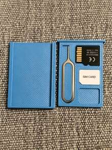 Hộp đựng SIM di động kèm que chọc SIM, mini chống sốc và chống bụi, dùng để đựng SIM và thẻ nhớ TF, thích hợp cho du lịch, bãi biển, cắm trại và các hoạt động ngoài trời. - Nhiều màu - Xem 7