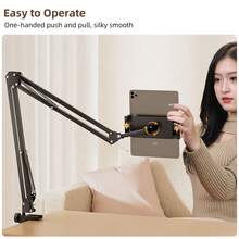 Adjustable Slouchy Phone Holder, Tablet Stand, Suitable For Bedside And Desk, Hidden Design For Live Streaming And Video Watching - View 5