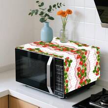 1pc Summer Strawberry/Lemon Microwave Dust Cover, Summer Fruit Style Microwave Dust Cover, Summer Strawberry/Lemon Kitchen Decor Dust Cloth - 1PC - View 8