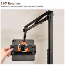 Adjustable Slouchy Phone Holder, Tablet Stand, Suitable For Bedside And Desk, Hidden Design For Live Streaming And Video Watching - View 9