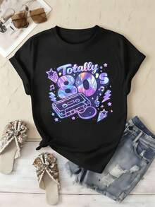 Women T-Shirts - Black - View 2