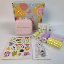 Máy in mini không dây cầm tay, máy in nhãn nhiệt kèm 9 cuộn giấy, hoàn hảo cho ghi chú, nhật ký, ảnh, nhãn khóa học, danh sách việc cần làm, sử dụng tại nhà, văn phòng, DIY và học tập. - Nhiều màu - Xem 18