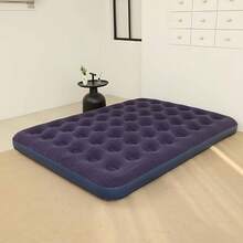 Luxury Elevated Blue Inflatable Bed, Made Of Thick PVC Material, Suitable For Indoor/Outdoor Use, Applicable For Bedroom, Living Room, Garden, Outdoor Party, Camping Picnic And More. Also The First Choice For Holiday Gift. - Multicolor - View 2