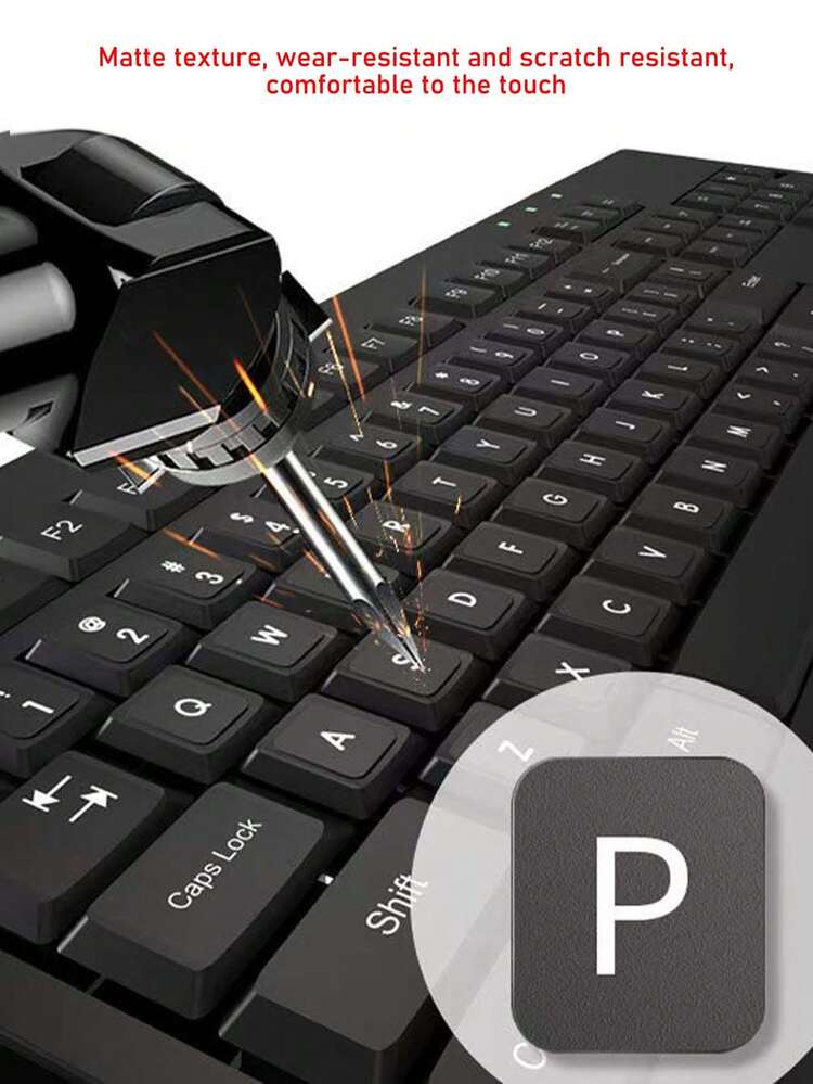 Universal Laptop Keyboard Stickers, Keyboard Cover, Dust-Proof Keyboard Protector, English Version Keyboard Decals - View 2