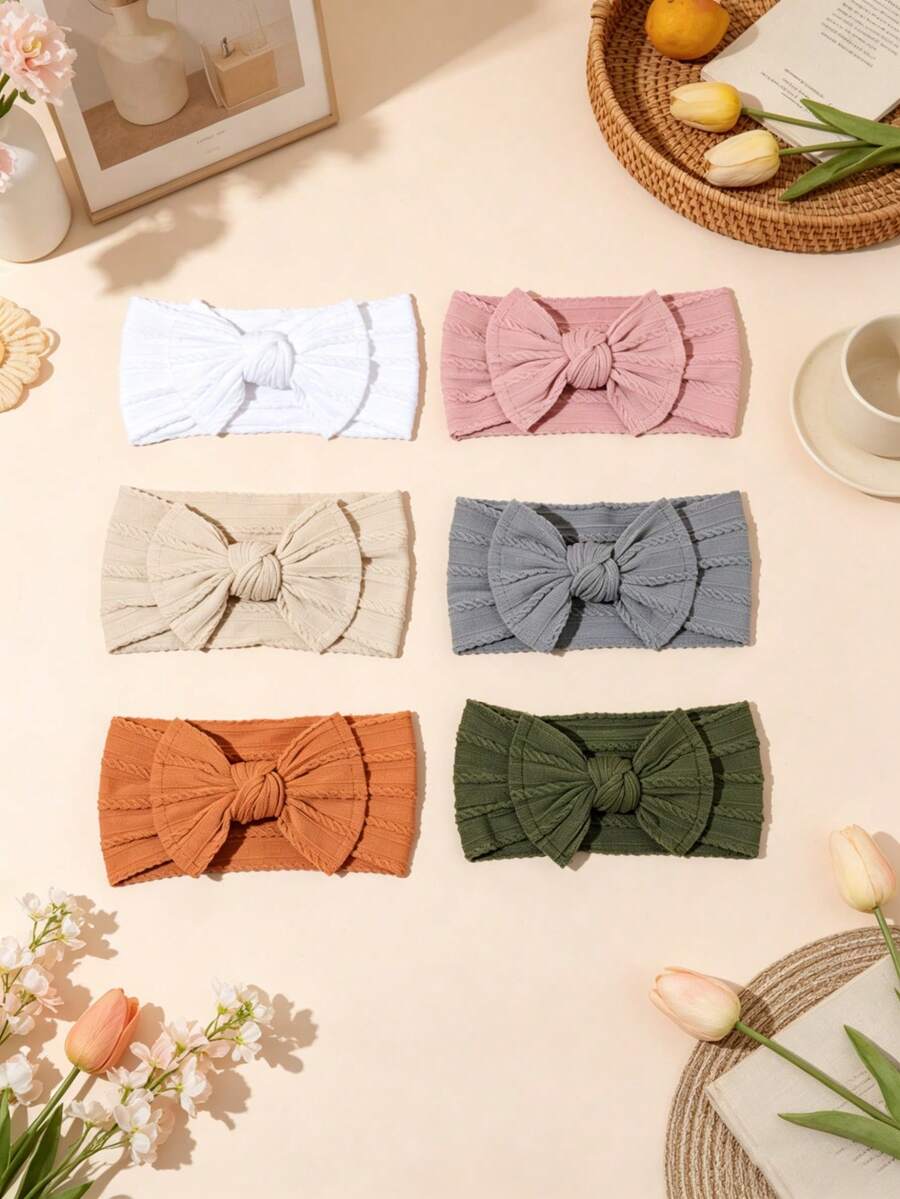 Bộ nhiều băng đô nhiều màu sắc cho bé sơ sinh/trẻ nhỏ với thiết kế nơ, siêu mềm mại và co giãn, không gây khó chịu, phù hợp cho mọi mùa, tuyệt vời cho các dịp lễ, tiệc tùng, làm quà tặng, đáng yêu và thời trang, hoàn hảo cho chụp ảnh. - Nhiều màu - Xem 1